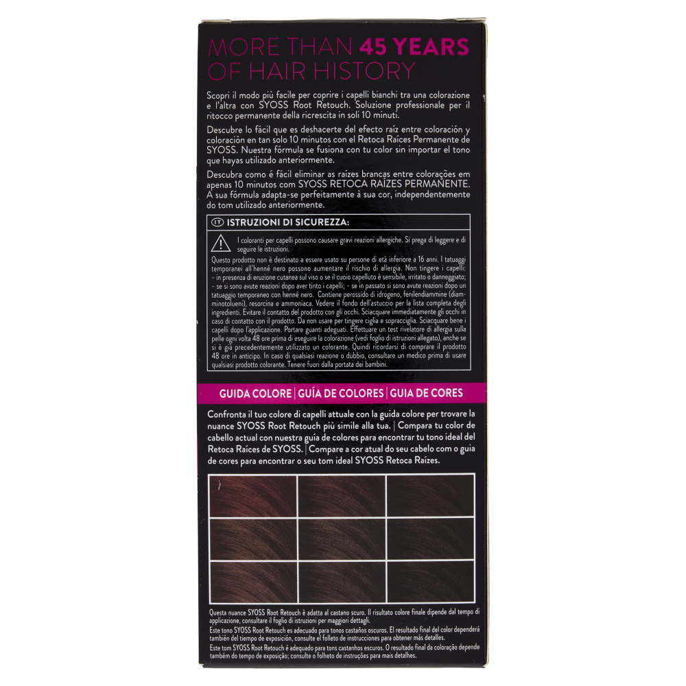 Syoss Root Retouch Permanent Color Castano Scuro, , large