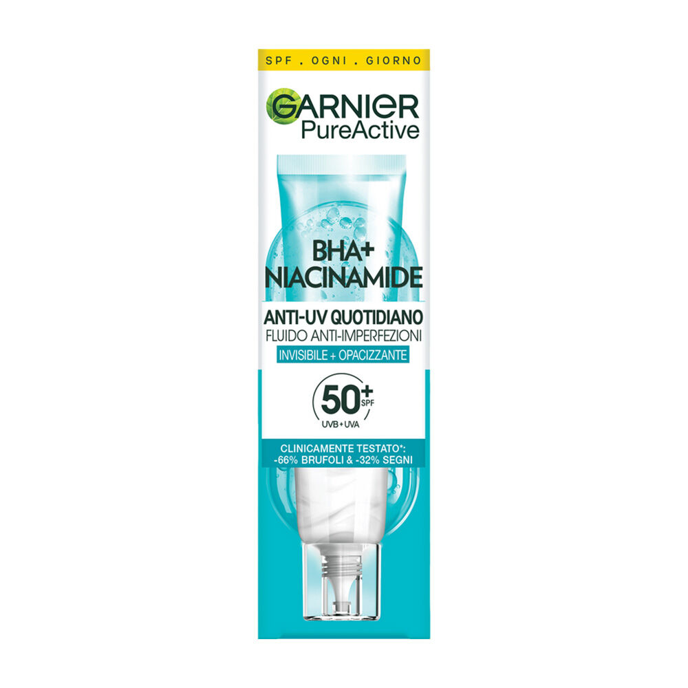 Garnier Fluido Anti-Imperfezioni BHA+ e Niacinamide SPF50+	, , large