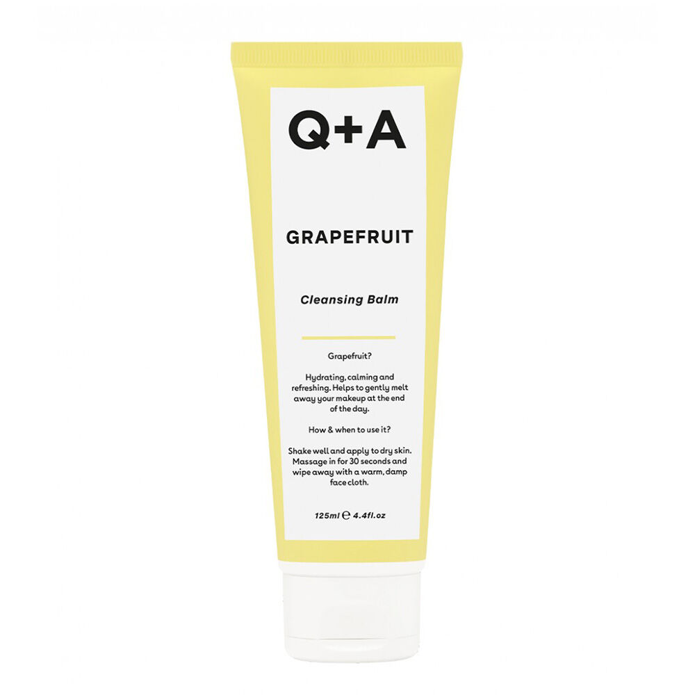 Q+A Grapefruit Cleansing Balm - Balsamo Detergente Viso 125 ml,  Q+A Grapefruit Cleansing Balm - Balsamo Detergente Viso 125 ml, , large