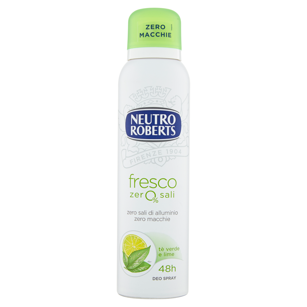 Neutro Roberts Fresco Tè Verde e Lime Deodorante Spray 150 ml - -
