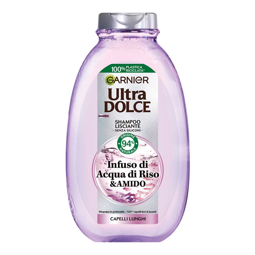 Garnier Ultra Dolce Shampoo Infuso Di Acqua Di Riso E Amido 250ml - -