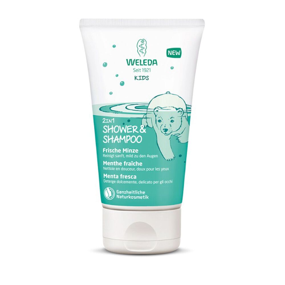 Weleda Doccia Shampoo Bimbi Menta 150ml, , large