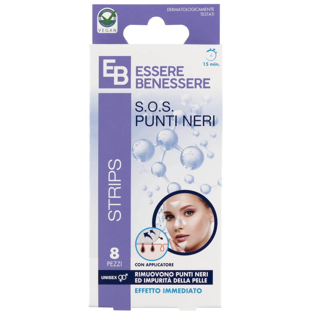 Essere Benessere Strips Sos Punti Neri Bianco 8pz, , large