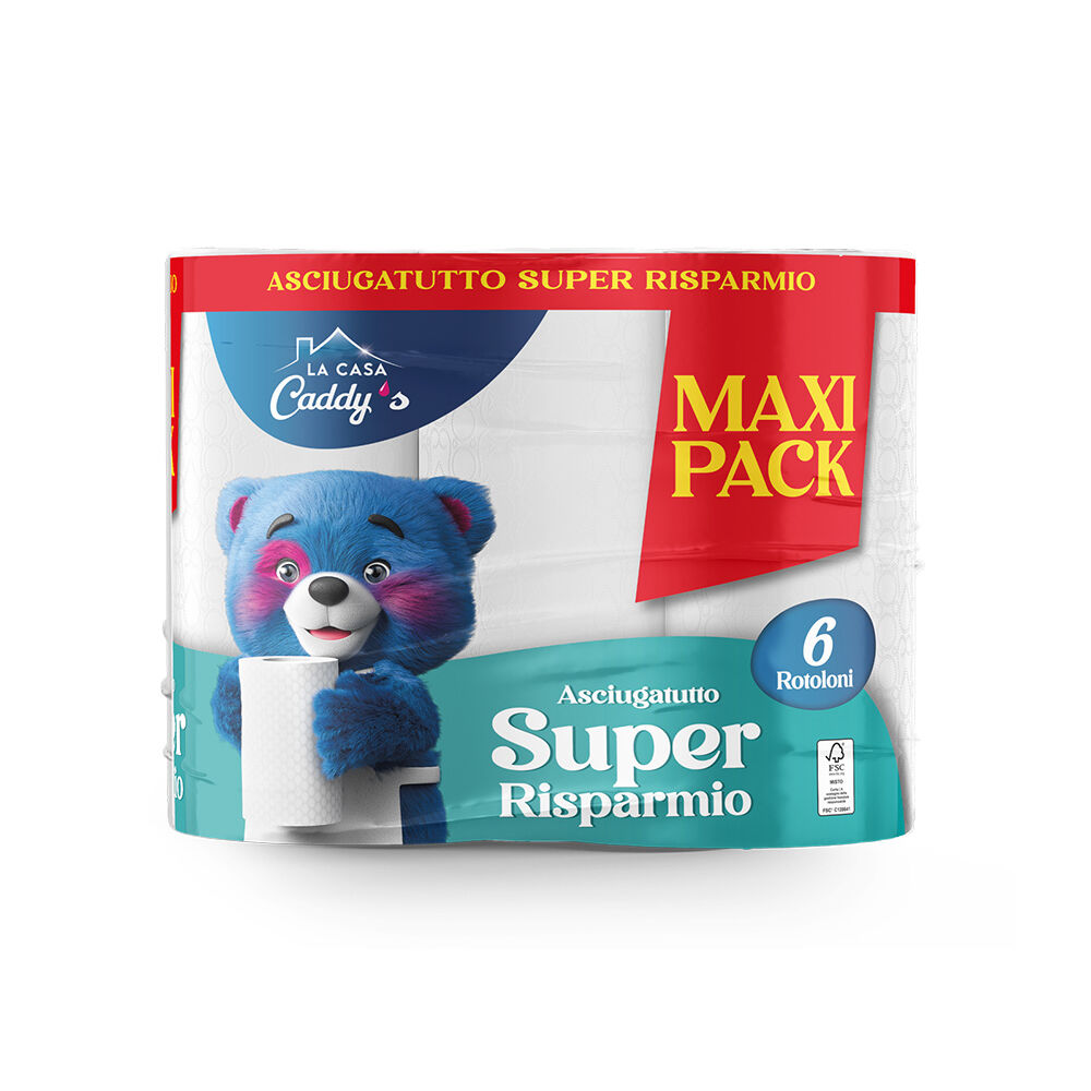 Caddy's Carta Cucina 6 Rotoli, , large