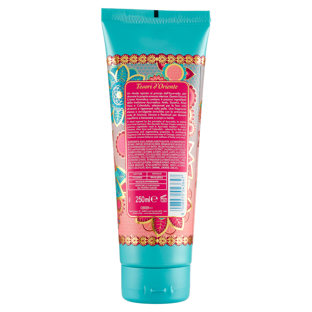 Tesori d'Oriente Olio di Amla e Patchouli Doccia Crema Aromatica 250 ml, , large