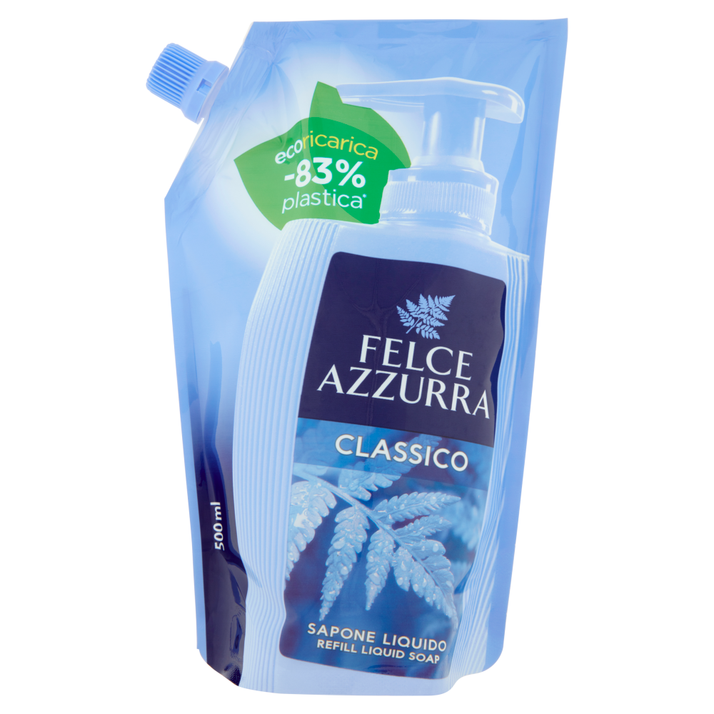 Felce Azzurra Classico Sapone Liquido Ecoricarica 500 ml - -