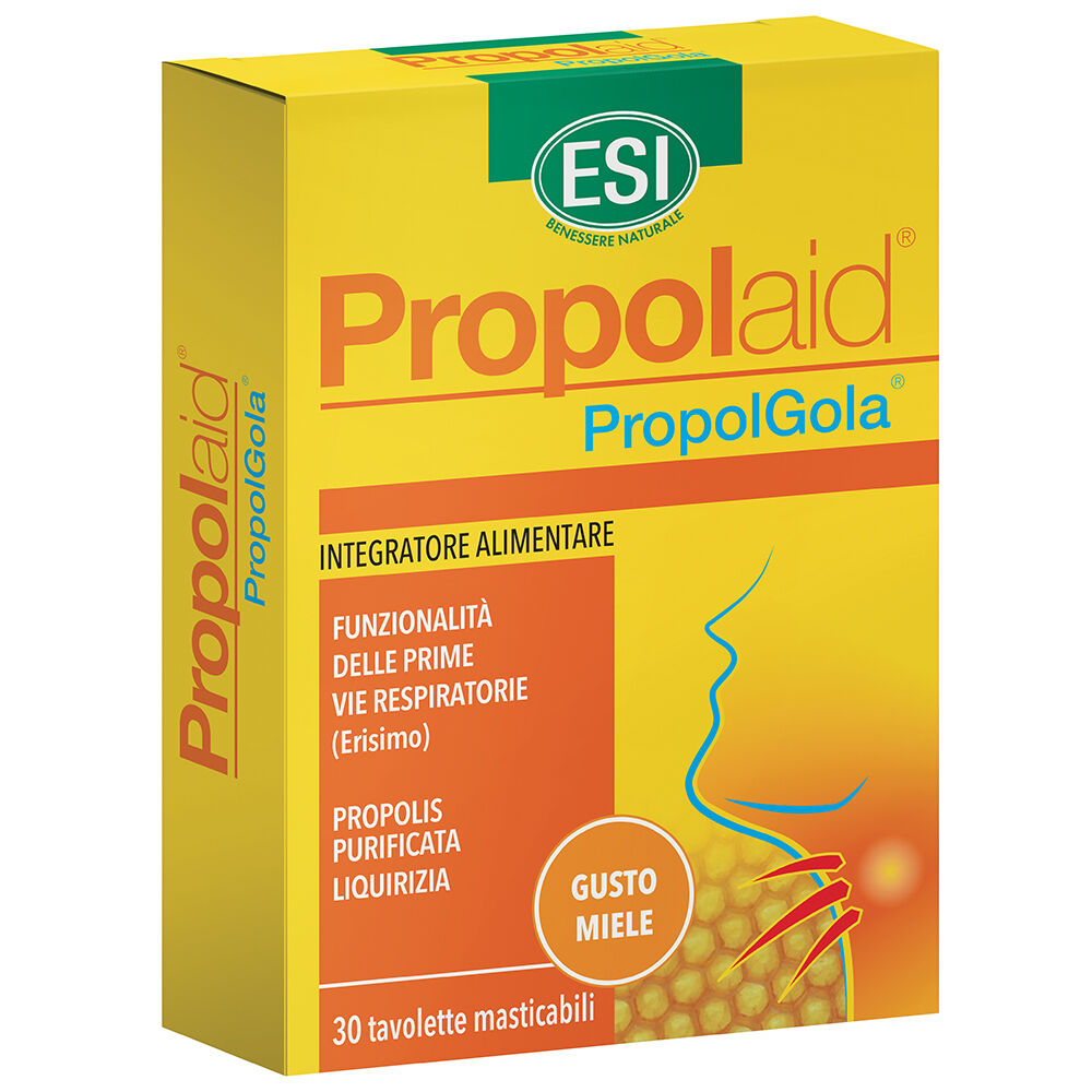 Propolaid Propolgola 30 Tavolette Miele, , large