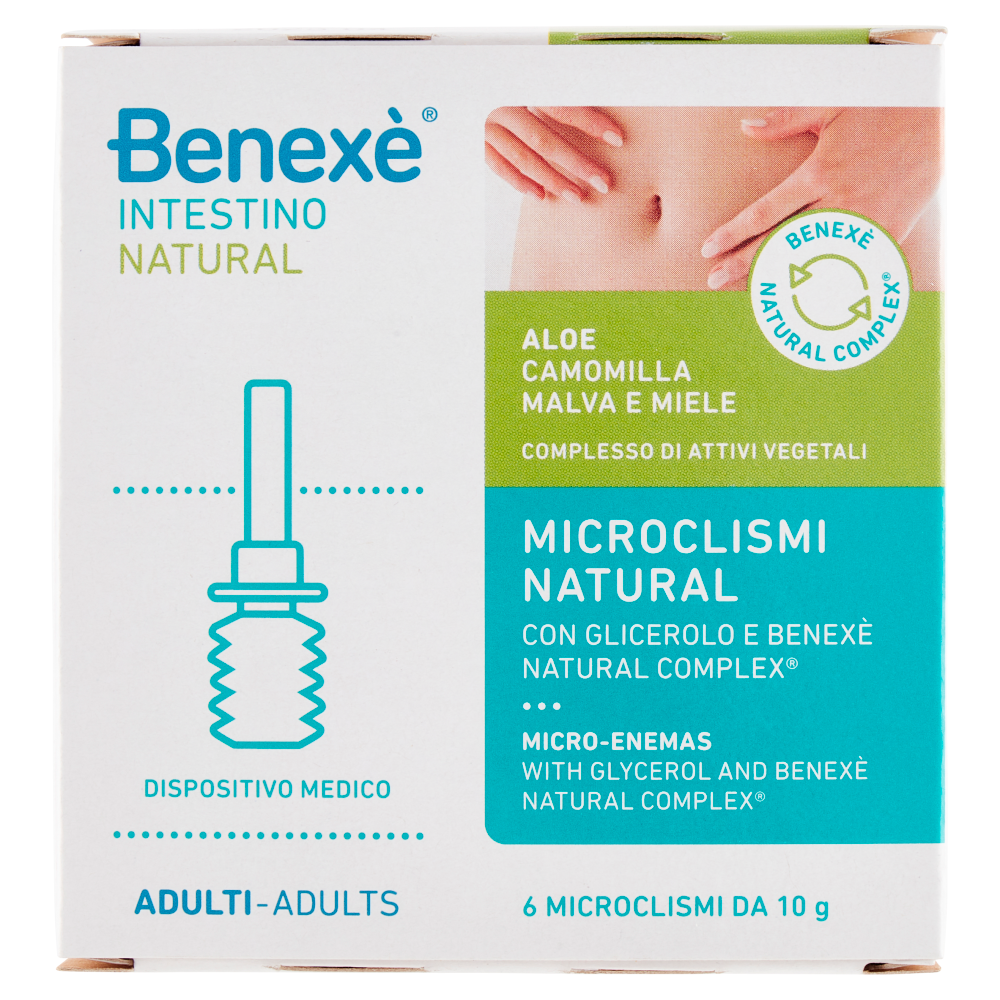 Benex&egrave; Natural Intestino Adulti 6 Microclismi, , large