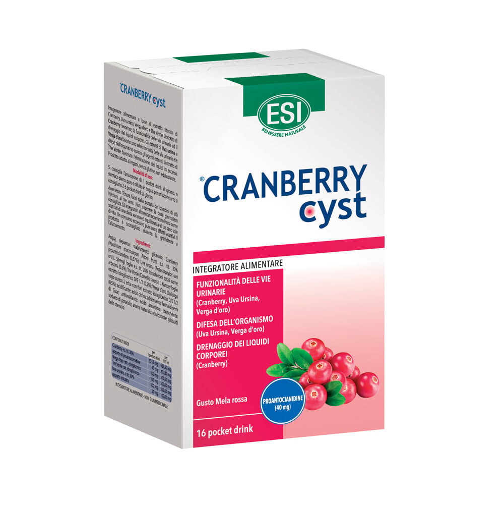 Esi Cranberry Cyst Pocket Drink 16 Bustine - Immagine 12