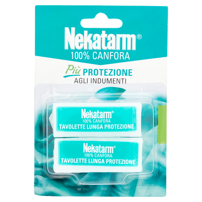 Nekatarm 100% Canfora Tavolette Lunga Protezione 20 Tavolette 50 g