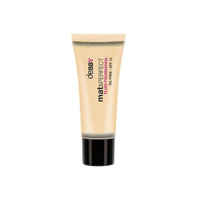 Debby mat&PERFECT Fluid Foundation N.01 Ivory	