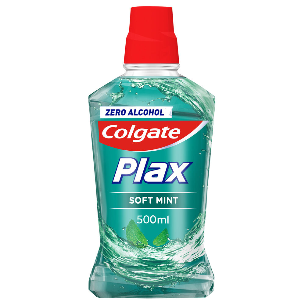 Colgate Collutorio Plax Soft Mint con Antibatterico 500 ml - -