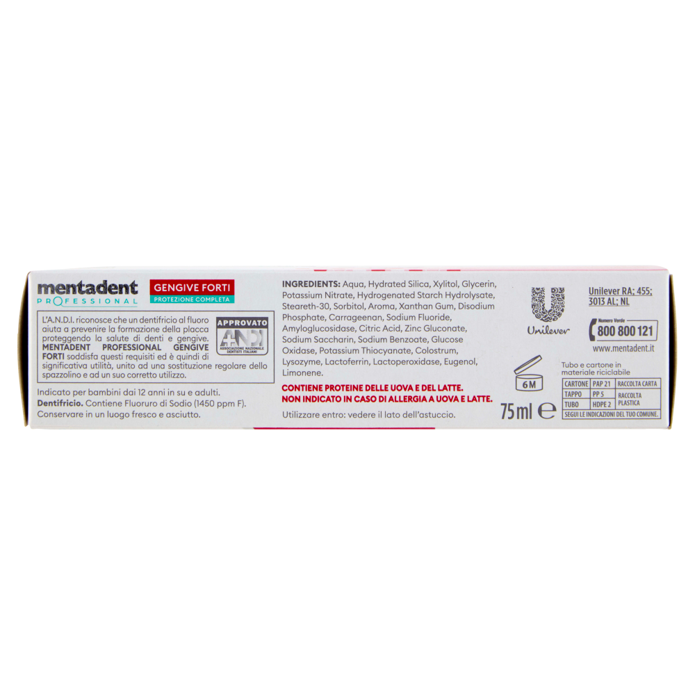 Mentadent Professional Gengive Forti Protezione Completa 75 ml, , large