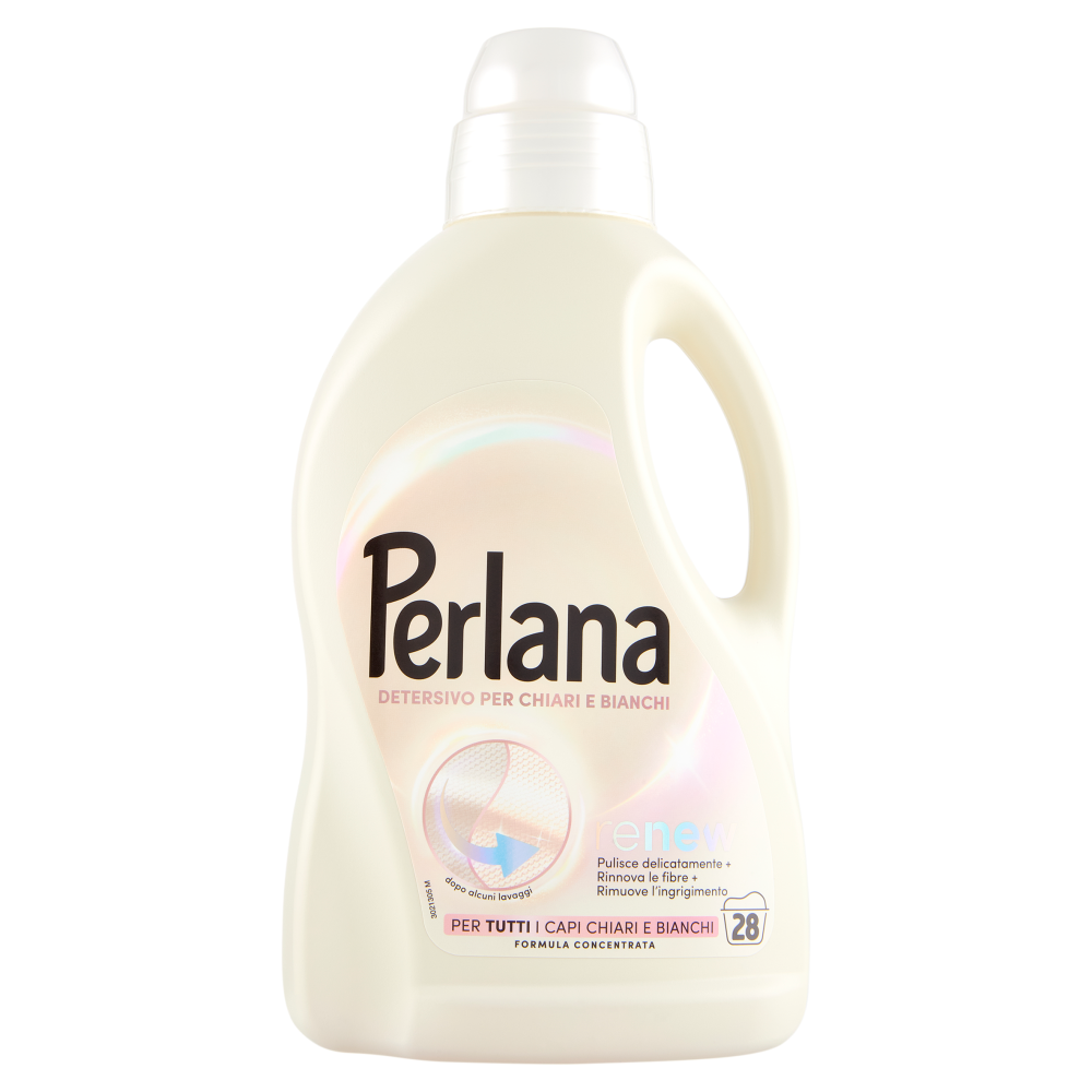 Perlana Detersivo Liquido per Capi Chiari e Bianchi 28 Lavaggi, , large