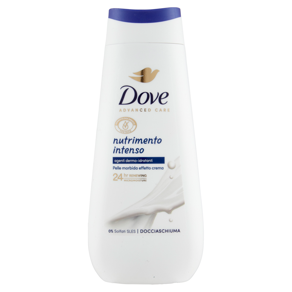 Dove Advanced Care Docciaschiuma Agenti Dermo-Idratanti 225 ml - -