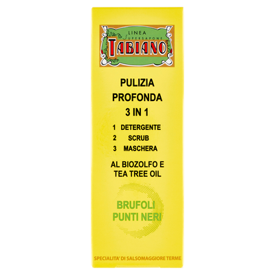 Tabiano Pulizia Profonda 3 in 1 al Biozolfo e Tea Tree Oil 75 ml