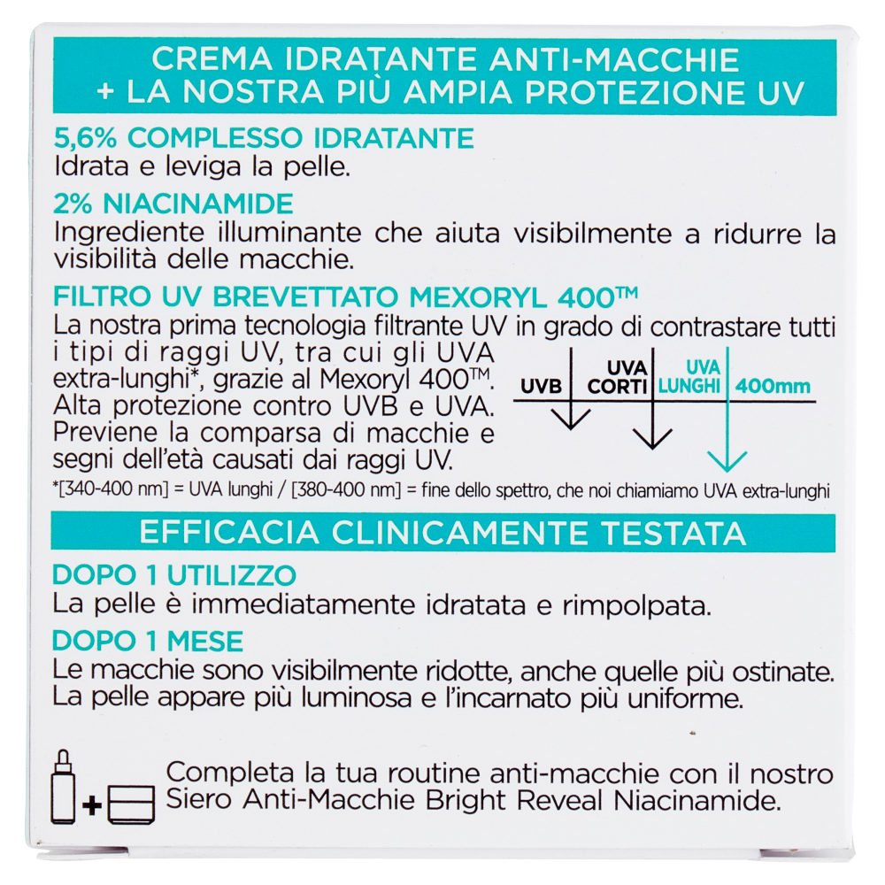 L'Or&eacute;al Paris Bright Reveal Crema Idratante Anti-Macchie Spf 50 50 ml, , large