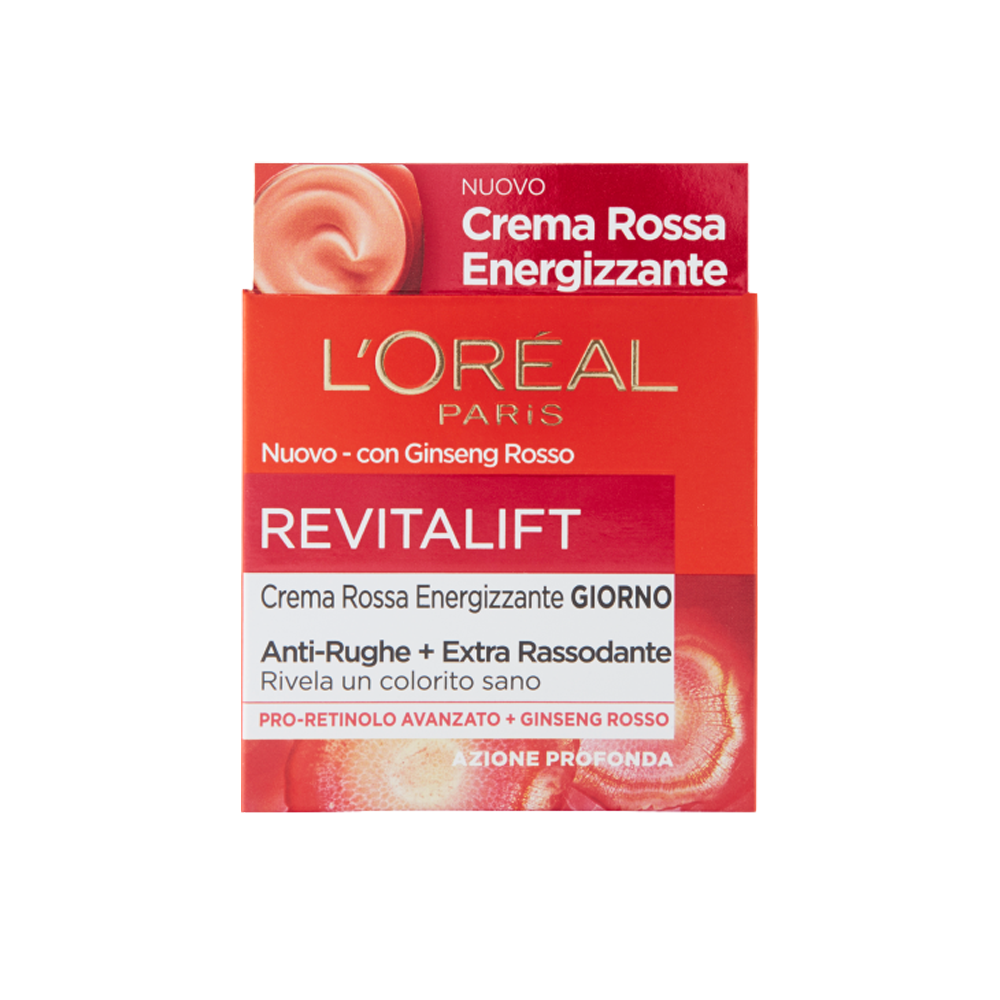 L'Or&eacute;al Revitalift con Ginseng Rosso e Proretinolo Crema Viso Giorno Anti-rughe 50ml, , large