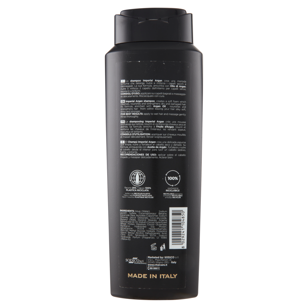 Vitalcare Professional Imperial Argan Shampoo Ristrutturante 500 ml, , large