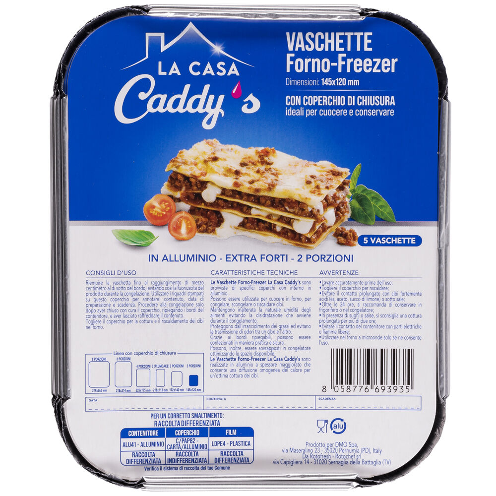 Caddy's Forno-Freezer 145x120 mm 5 Vaschette con Coperchio, , large