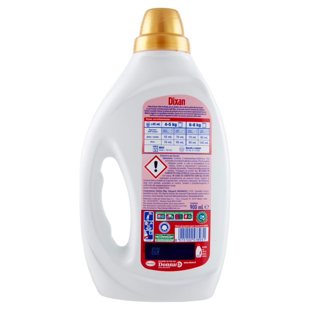 Dixan Liquido Expert Smacchiante 20 Lavaggi 900ml, , large