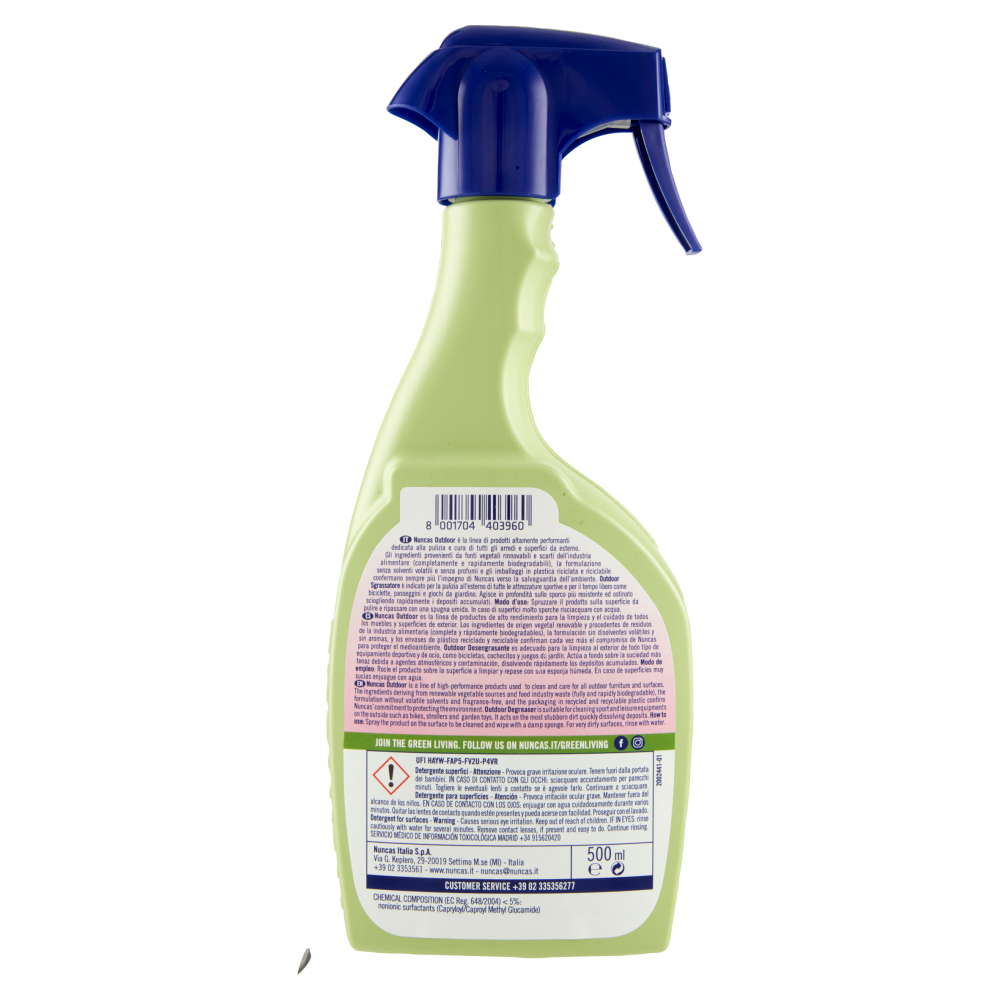 Nuncas Outdoor Bike & Tempo Libero Sgrassatore 500 ml, , large