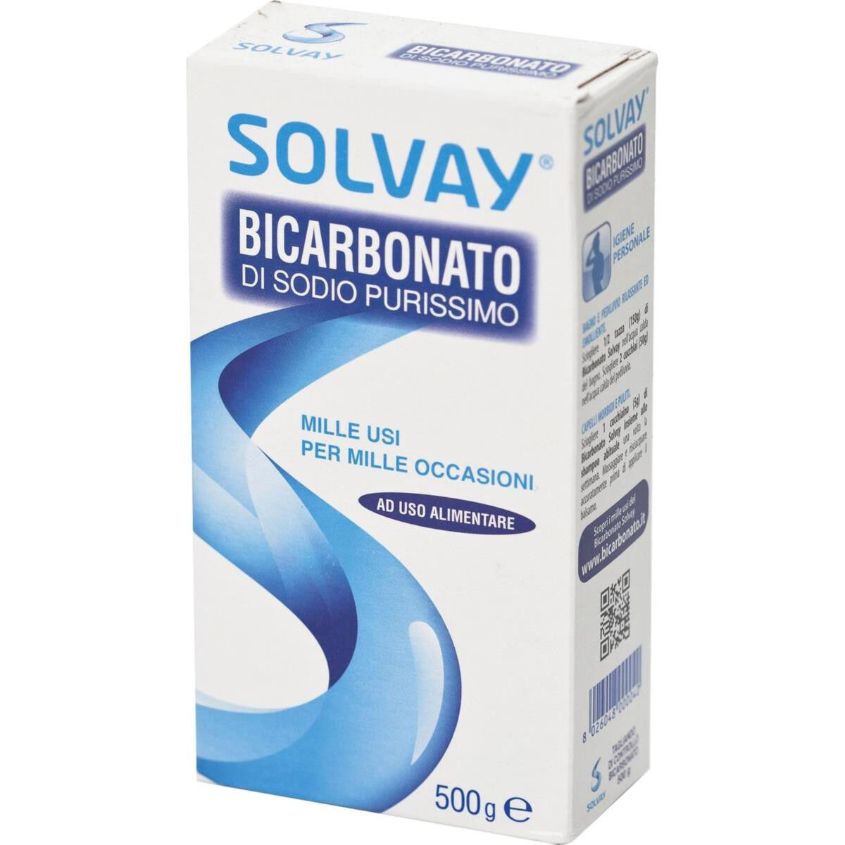 Solvay Bicarbonato di Sodio Purissimo 500 g - -