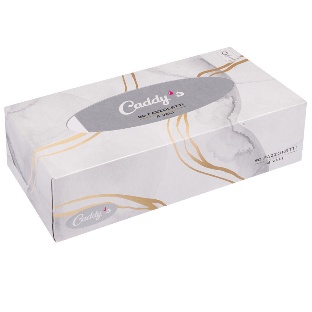 Caddy's Fazzoletti 4 Veli 80 Pezzi, , large