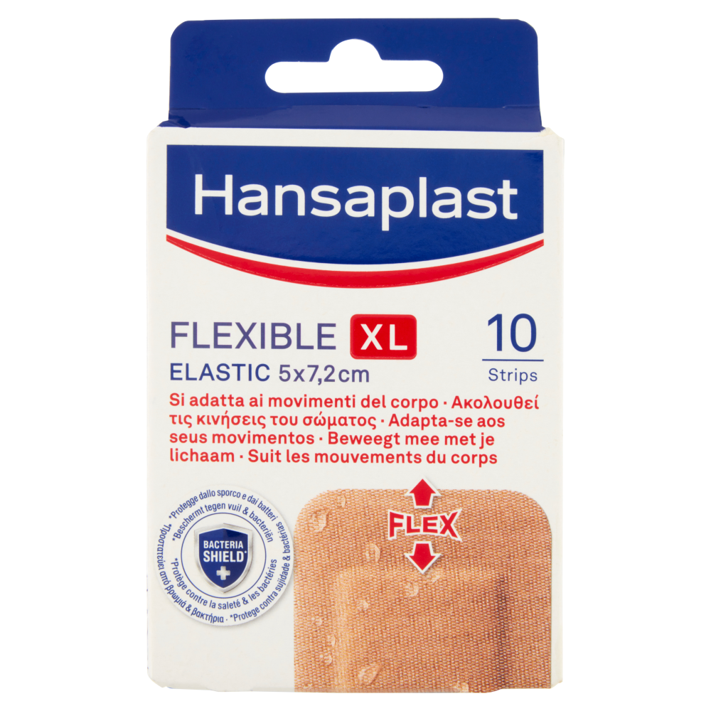 Hansaplast Flexible XL Elastic 5x7,2cm 10pz, , large