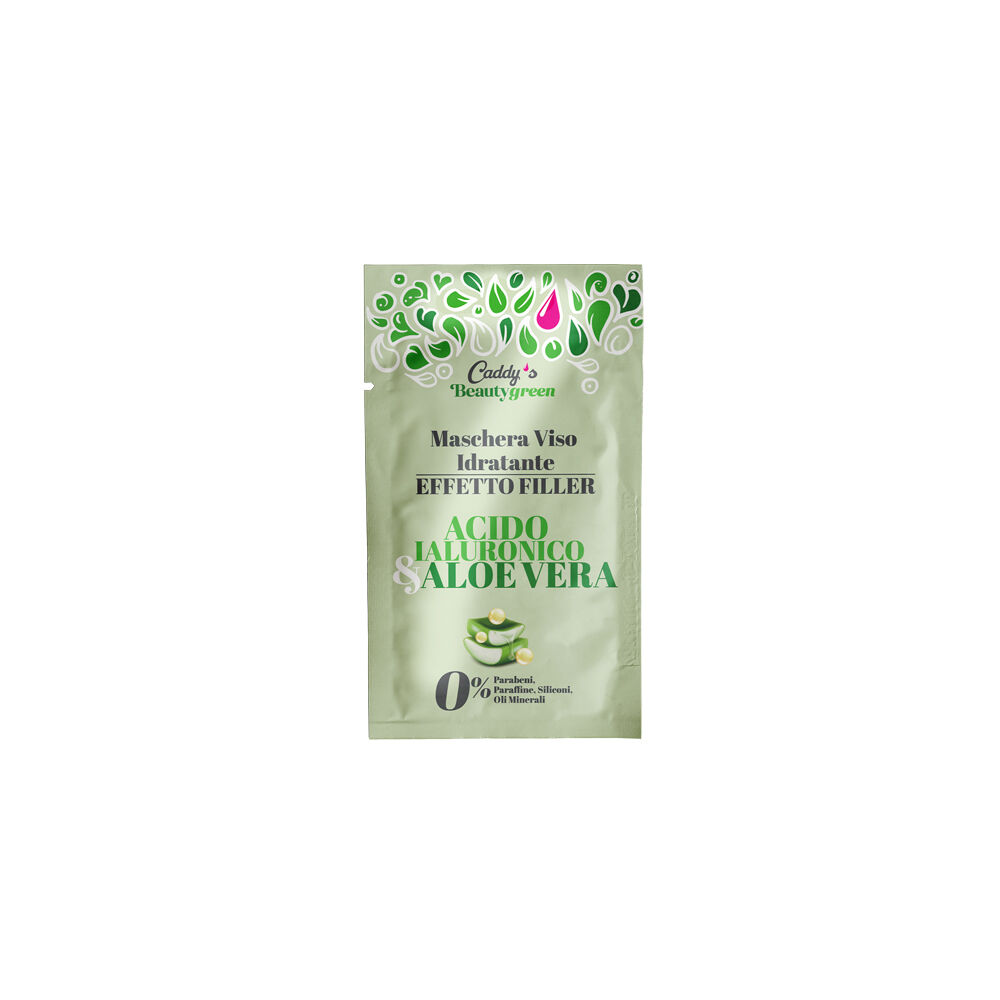 Caddy's Beauty Green Maschera Viso Idratante Effetto Filler 10 ml, , large