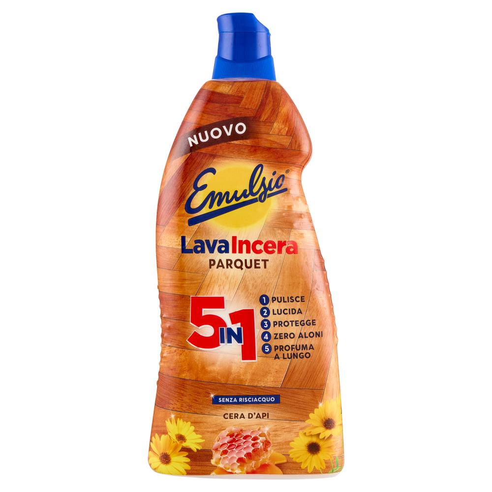 Emulsio LavaIncera Parquet 5in1 Cera d'Api 875 ml - -