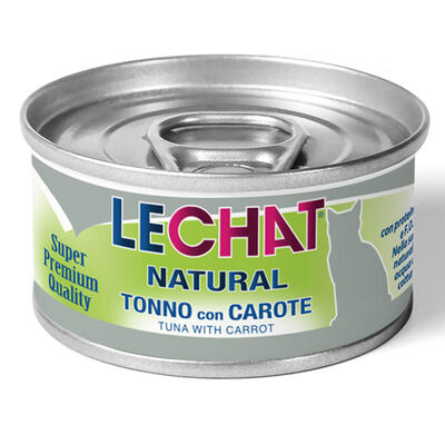 LeChat Natural Tonno con Carote 80 g