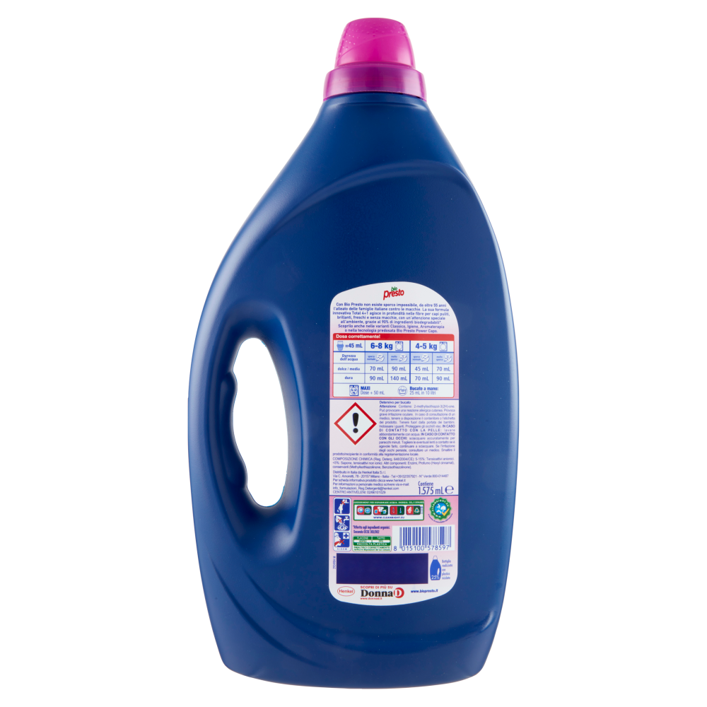 Bio Presto Liquido Color 35 Lavaggi 1,575 l, , large