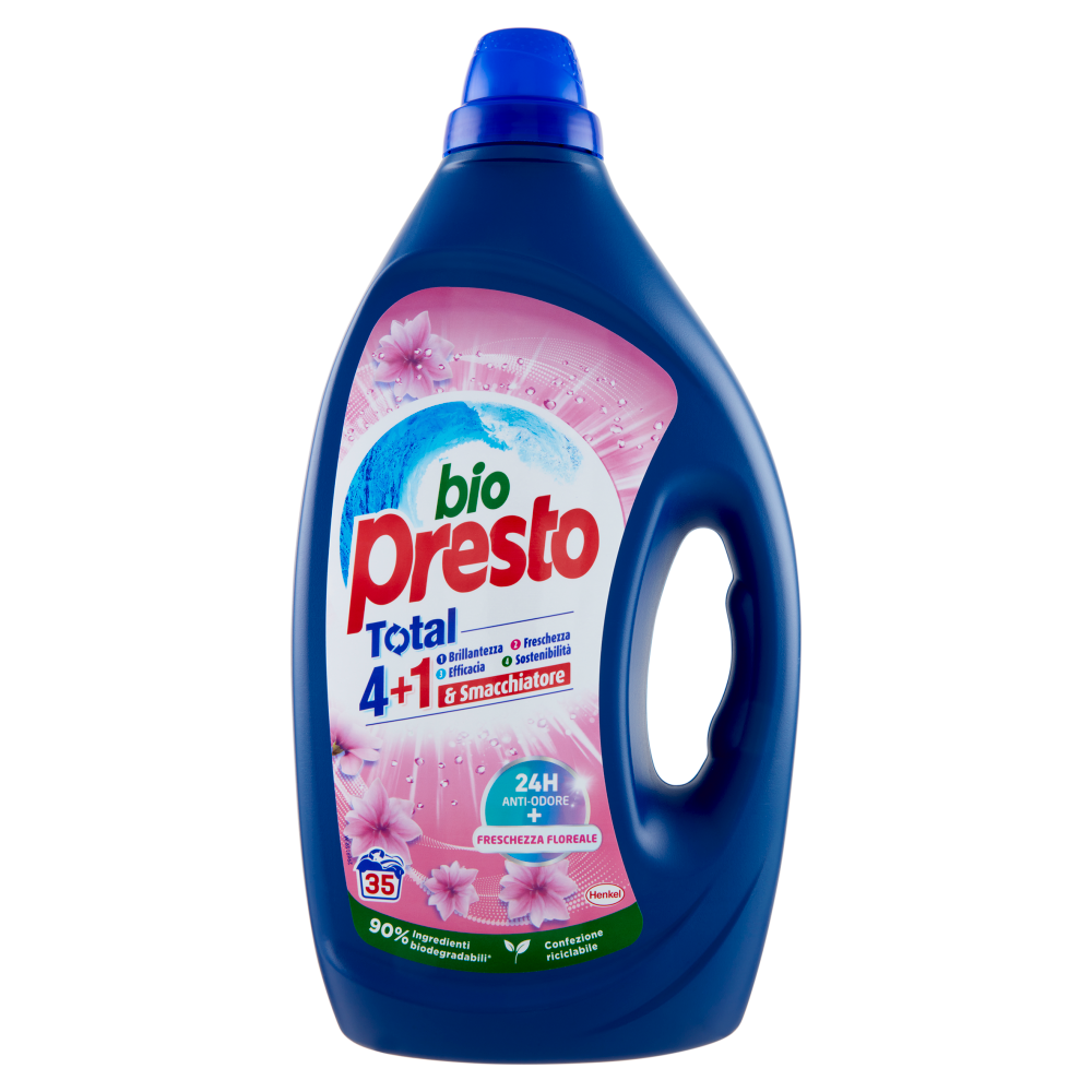 Bio Presto Liquido Freschezza Floreale 35 Lavaggi 1.575 ml, , large