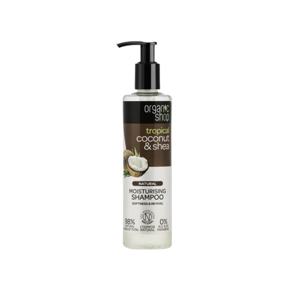 Shampoo Idratante Cocco Biologico e Burro Di Karitè 280 ml - Immagine 2