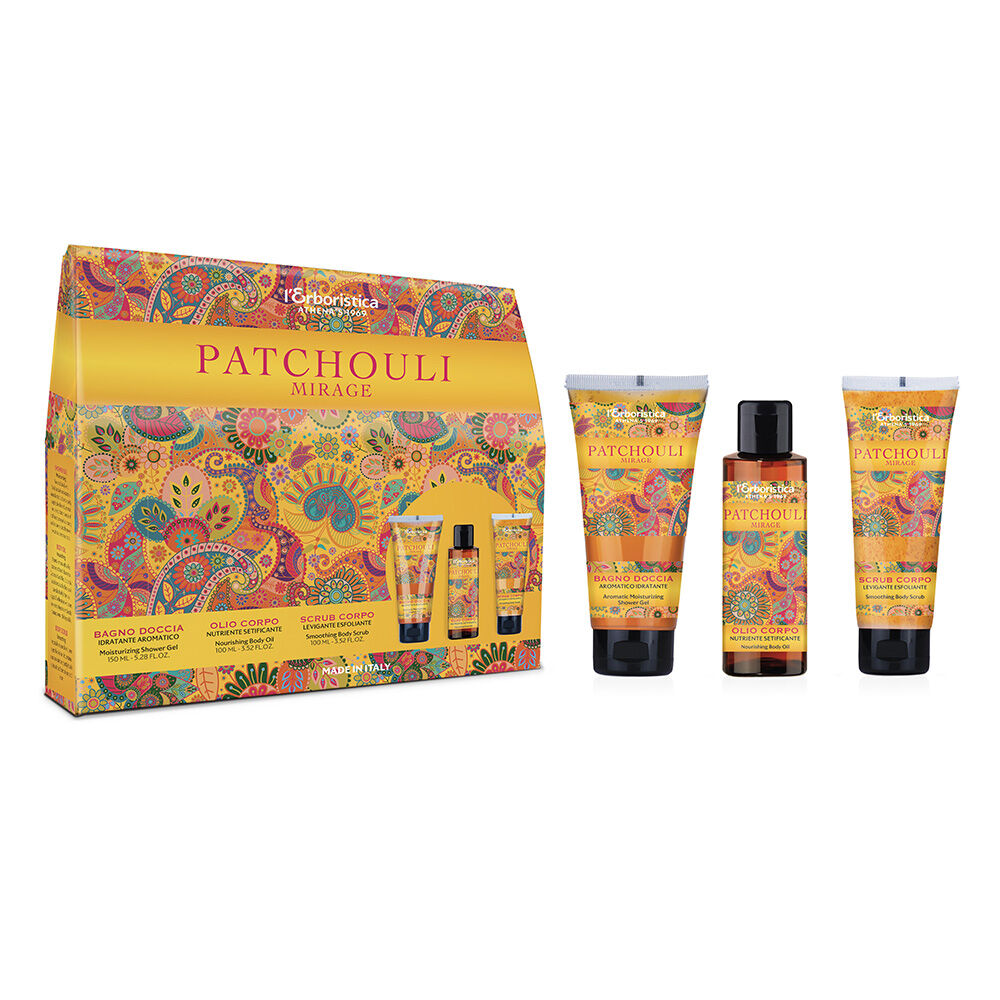 Cofanetto Patchouli (Docciaschiuma 150ml + Olio Corpo 100ml + Scrub 100ml) - -
