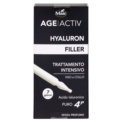 Matt Age Activ Trattamento Urto Rimpolpante Viso Acido Ialuronico Puro 4P 7 x 2 ml
