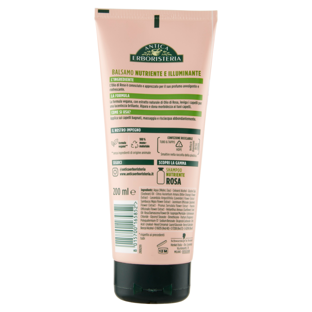 Antica Erboristeria Balsamo Nutriente e Illuminante al profumo di Rosa 200 ml, , large