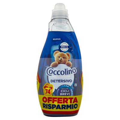 Coccolino Wonder Wash Detersivo Odor Protection 2x37 Lavaggi