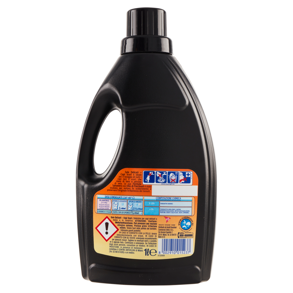 Sole Capi Scuri Delicati con Olio di Patchouli 1000ml, , large