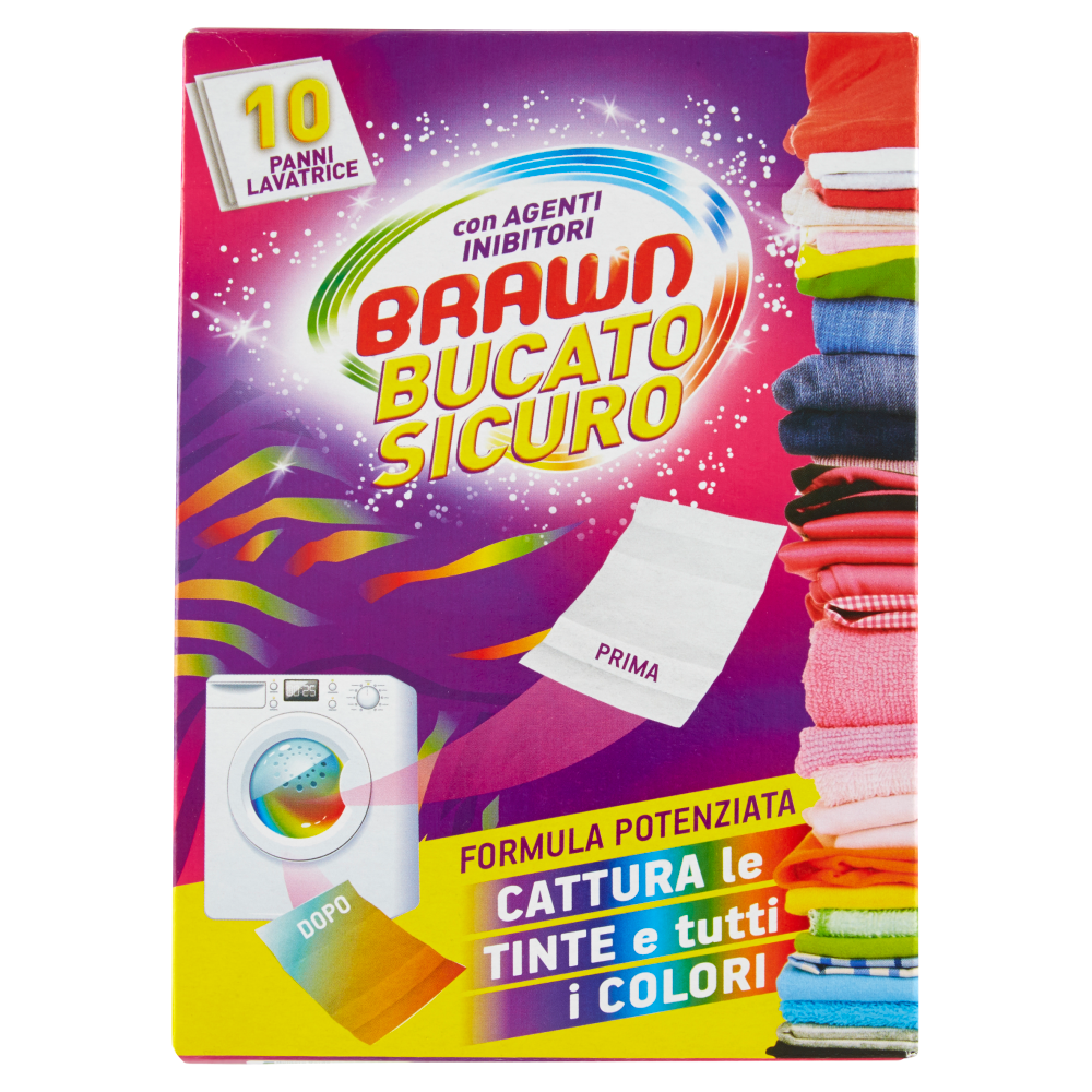Brawn Bucato Sicuro Cattura Colore 10 Foglietti, , large