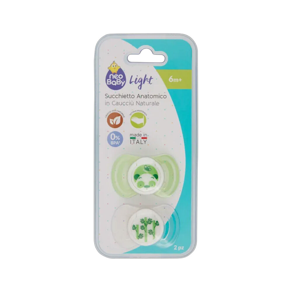 Neo Baby Succhietto Anatomico Verde Medio 2 pezzi - -