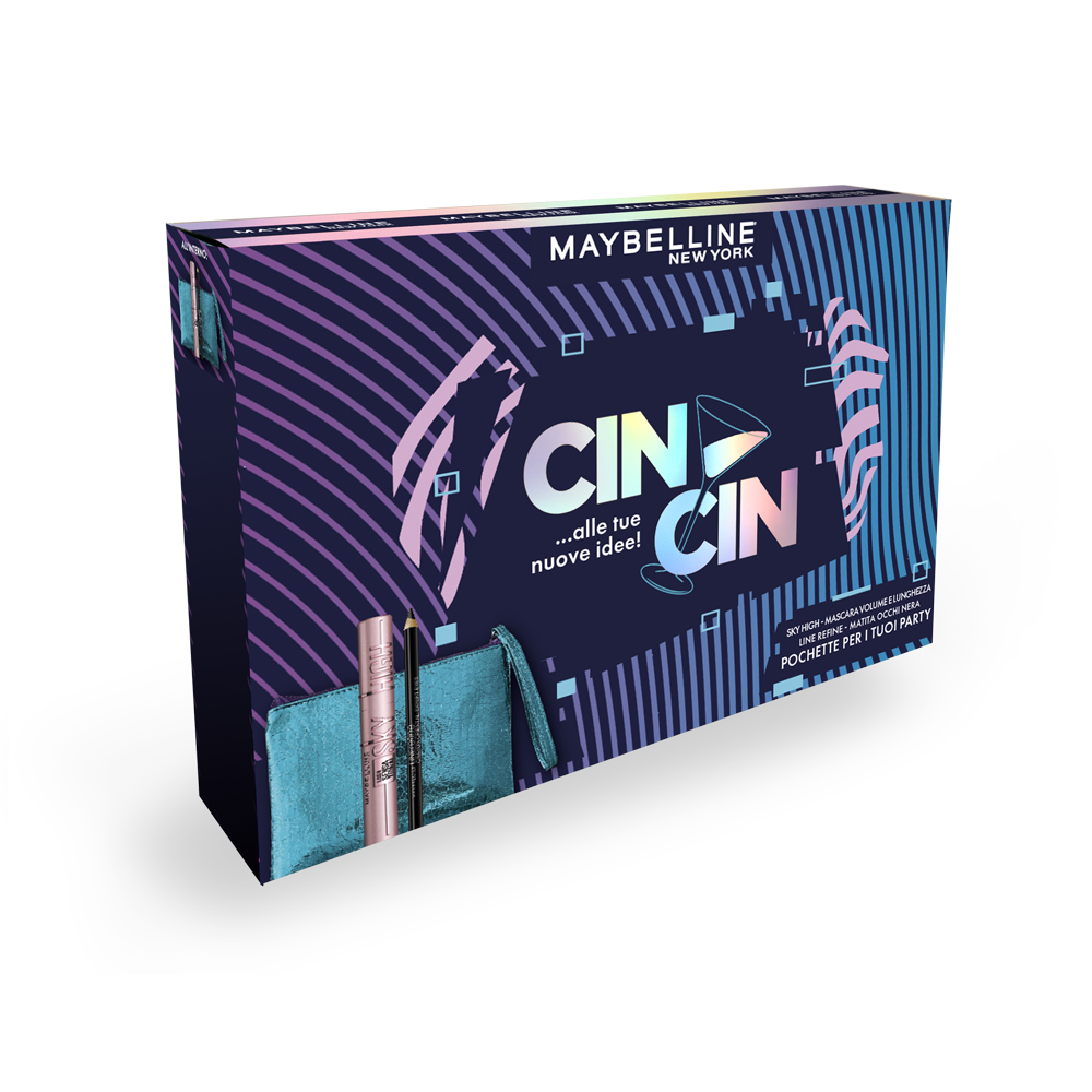 Maybelline Cofanetto Matita Occhi Nera + Skyhigh Mascara - -