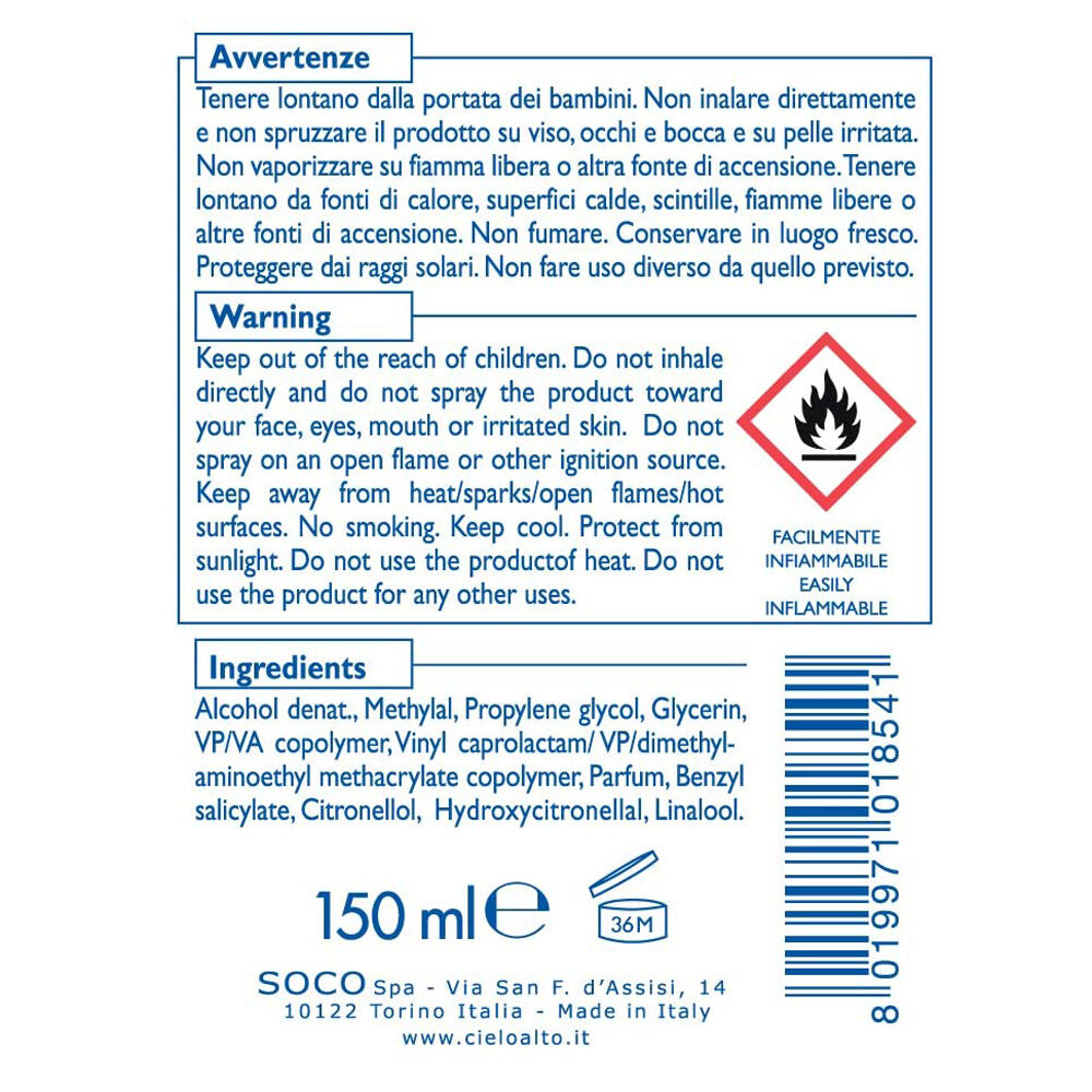 Cielo Alto Gelacca Spray No Gas 150 ml, , large