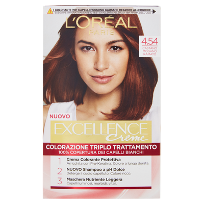 Excellence Crema Colorante Castano Mogano Ramato N.4.54