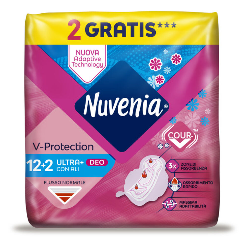 Nuvenia Fresh Ultra con Ali 12 Pezzi + 2 Assorbenti, , large