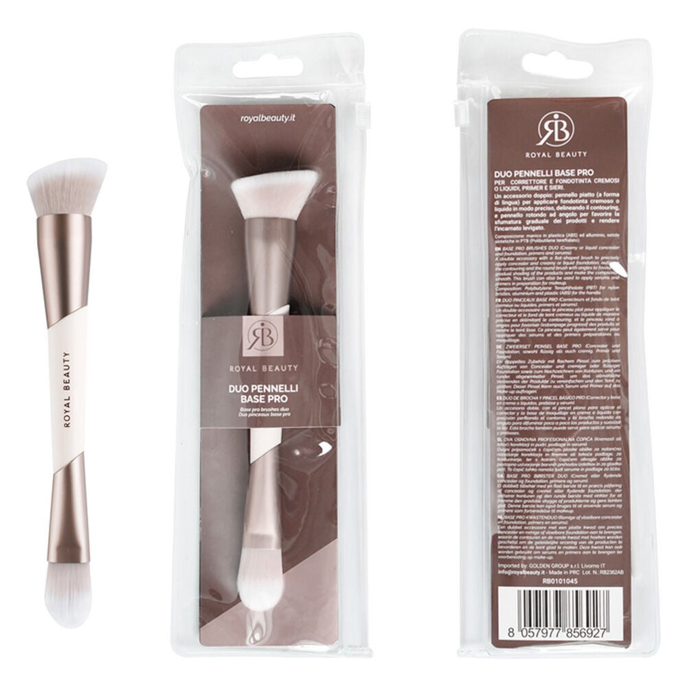 Royal Beauty Duo Pennelli Professionale Rosa Base Pro - -