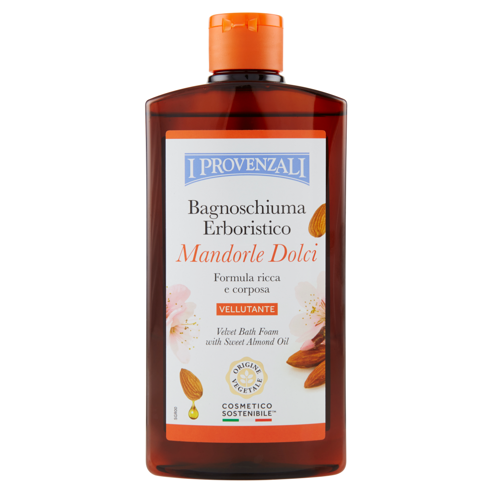I Provenzali Bagnoschiuma Erboristico Mandorle Dolci Vellutante 400 ml, , large