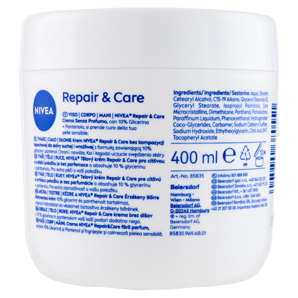 NIVEA Repair & Care Body Lotion 400 ml	, , large