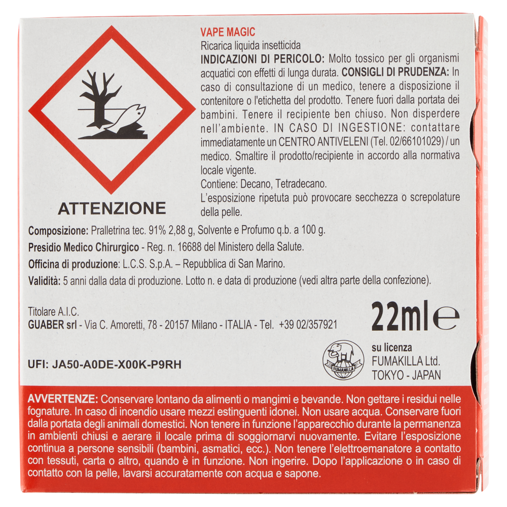 Vape Elettroemanatore Liquido Mosche e Zanzare + Ricarica, , large